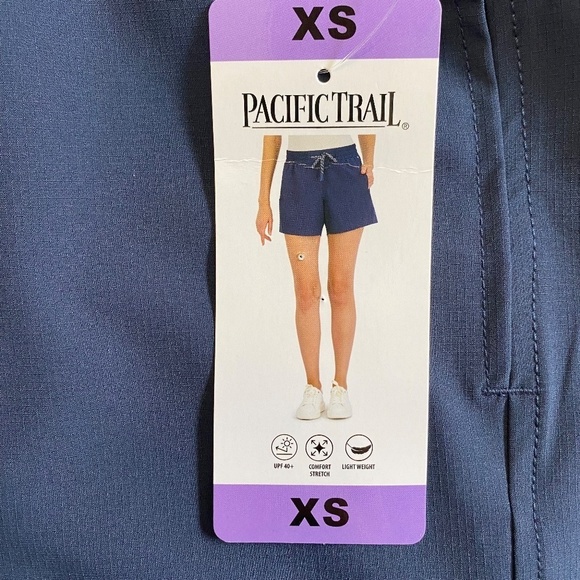 Pacific Trail Ladies' Casual Shorts, 5 Inch Inseam, Navy Blue, XS NWT - Picture 5 of 16